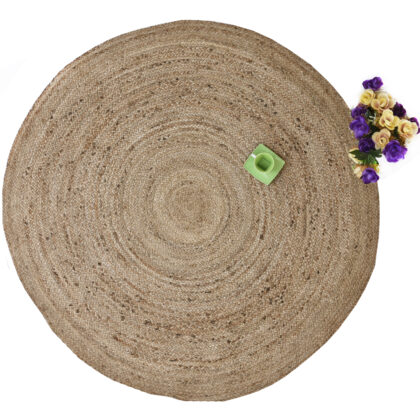 Alfombra Yute Redonda Natural